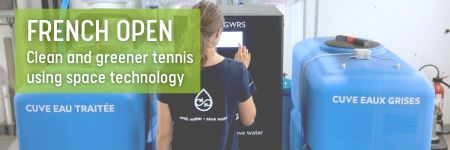 French Open: clean and greener tennis using space technology