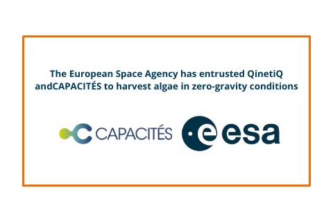 The European Space Agency has entrusted QinetiQ and CAPACITÉS to harvest algae in zero-gravity conditions